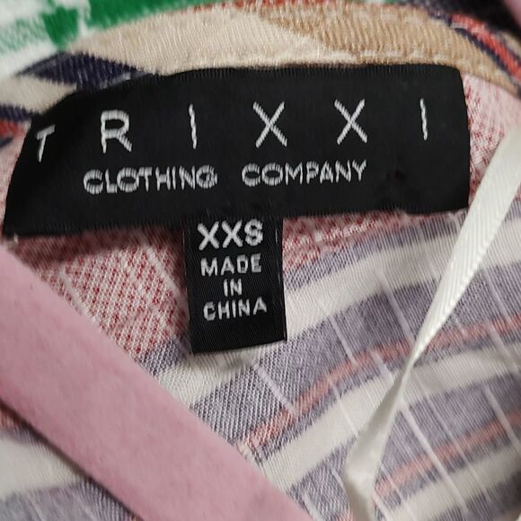 Trixxi striped short romper Sz XXS - Picture 8 of 8